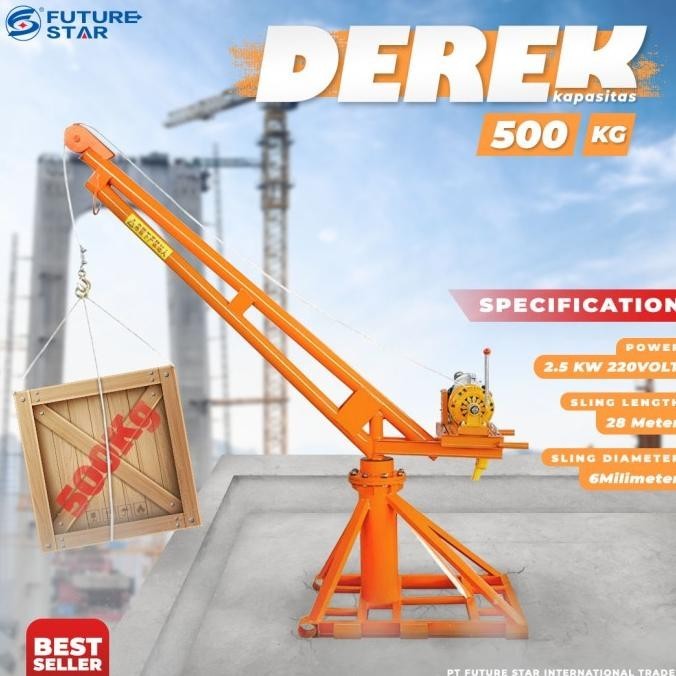 Derek Listrik / Mini Crane 500 Kg