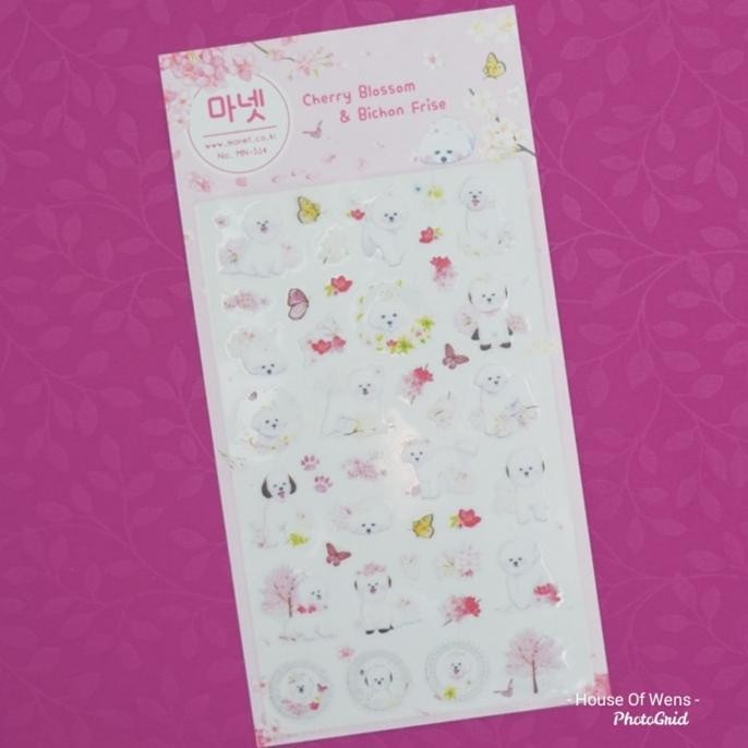 

Best Seller Cherry Blossom & Bichon Frise Deco Stickers - Sticker Anak Lucu Stok Terbatas