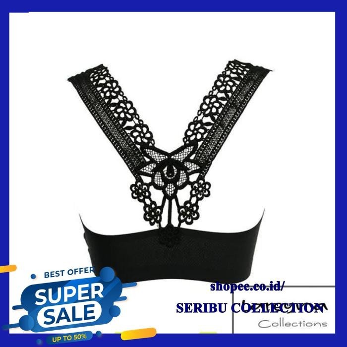 TANKTOP SEXY BRA RENDA BRUKAT ELEGANT LACE MERK FEMA TERMURAH!