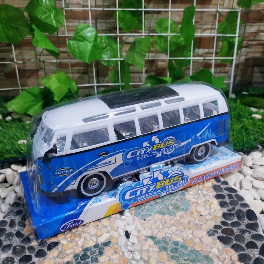 mainan mobil vw combi diecast plastik anak murah