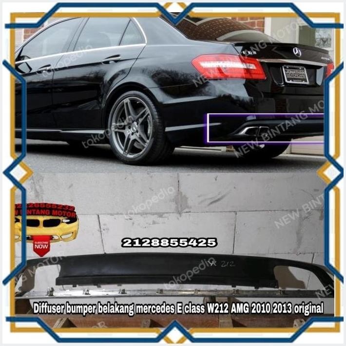 [IKH] DIFFUSER BUMPER BELAKANG MERCEDES E CLASS W212 AMG 2010 2013 ORIGINAL