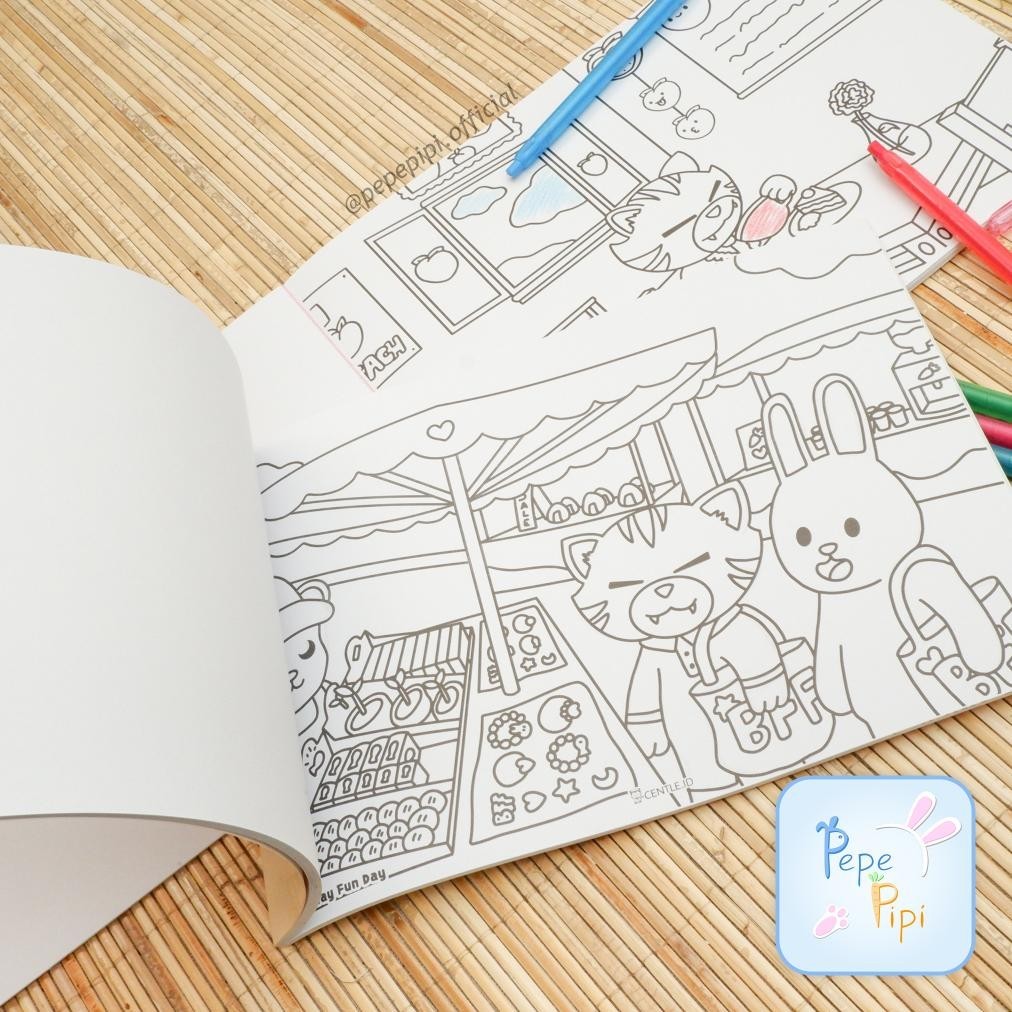 

dg-78 Buku Mewarnai Centle A4 25 Lembar Coloring Book Centle Drawing Book untuk Anak Sekolah Buku Gambar Menggambar Original