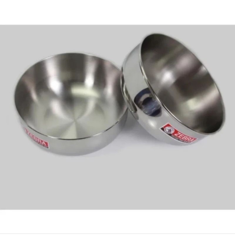 ZEBRA WATER BOWL MANGKOK STAINLESS 14CM 111014