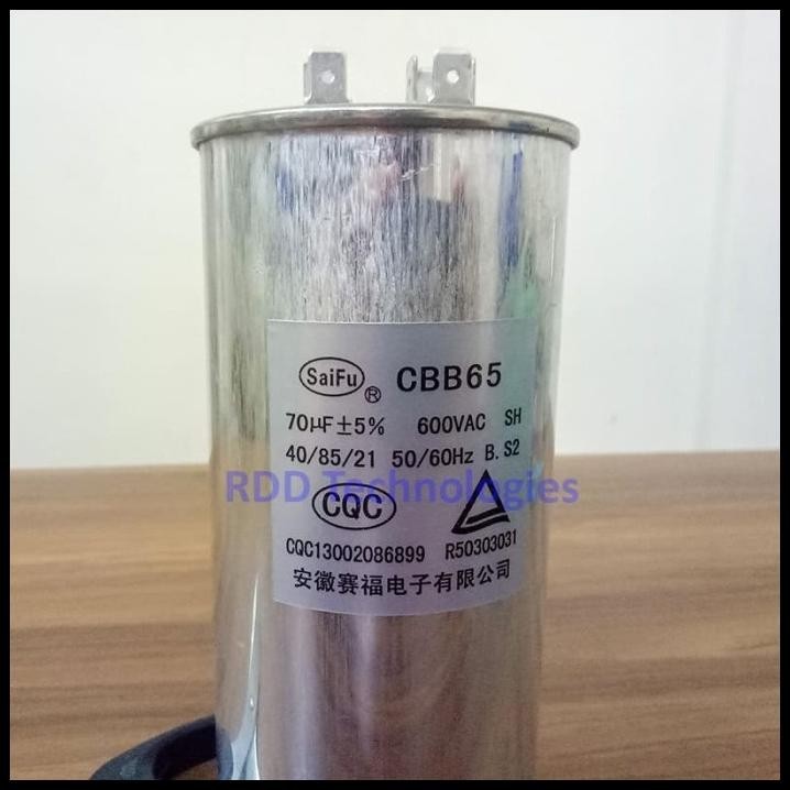 DISKON MOTOR CAPACITOR CBB65 70UF/600V 