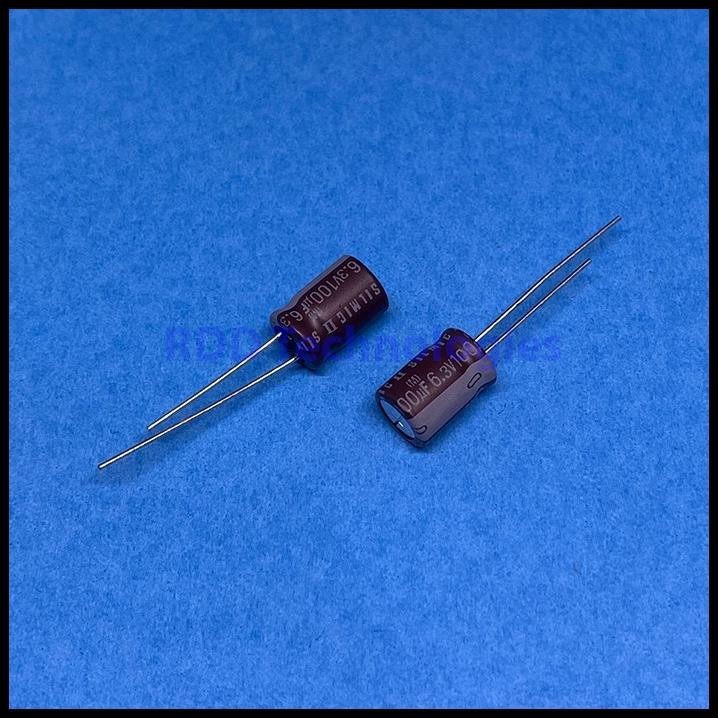 TERMURAH CAPACITOR 100UF/6.3V ELNA SILMIC II 