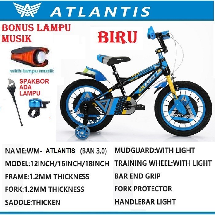 Bmx 16" Atlantis Sepeda Anak Atlantis Sparta 16 Inch