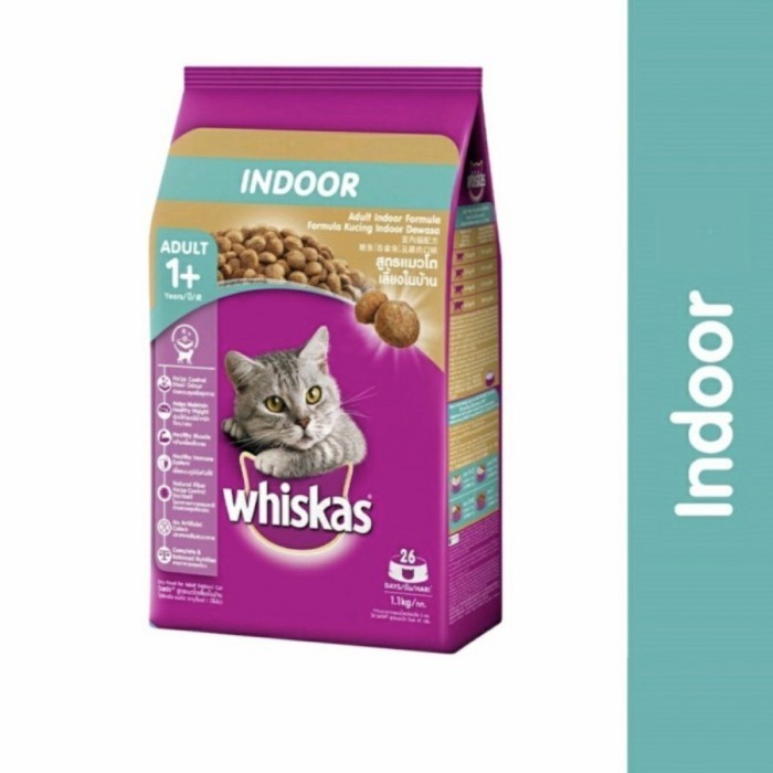 WHISKAS INDOOR ADULT 1.1 KG WHISKAS INDOOR ADULT 1.1KG