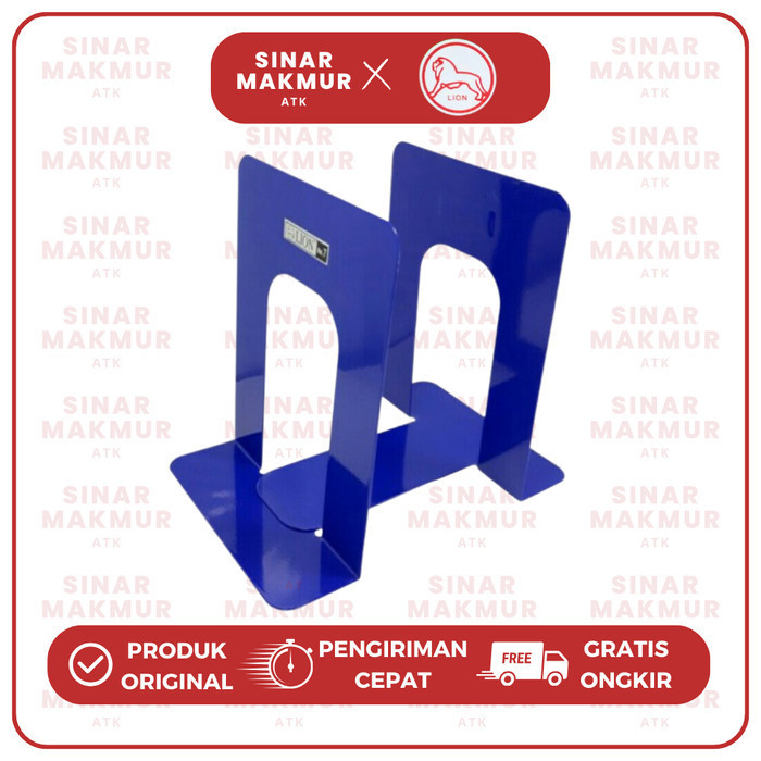 

Book Stand/Standard/Penyangga Buku Besi/Metal No.7 Lion (Set)