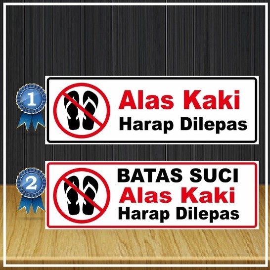 

stiker alas kaki harap dilepas, stiker batas suci