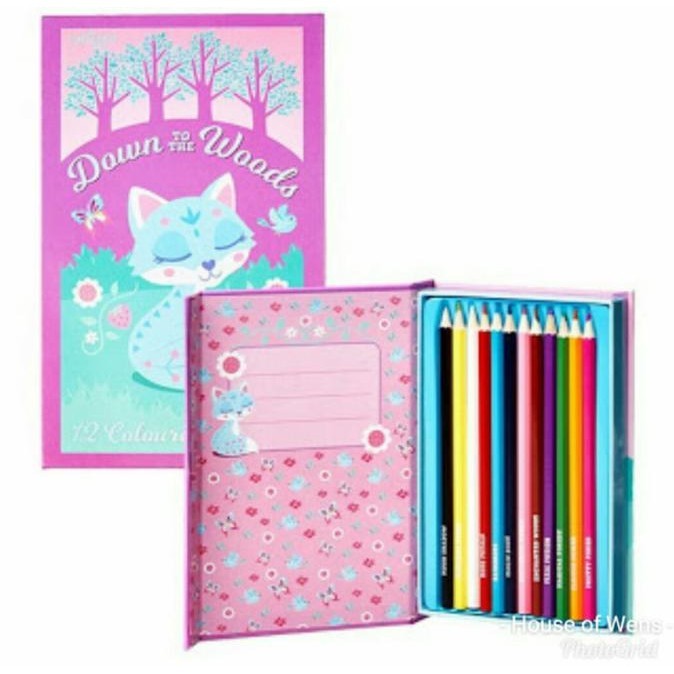 

Smiggle Woodlands Pencil Book - Pensil Warna Smiggle Limited Edition