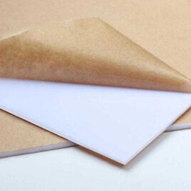 ACRYLIC PUTIH SUSU LEMBARAN TEBAL 3MM 50CM X 120CM