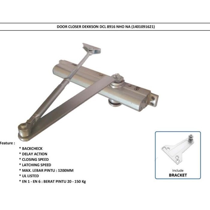 DOOR CLOSER DEKKSON DCL 8916 NHO DOOR CLOSER DEKSON 150 KG HEAVY DUTY