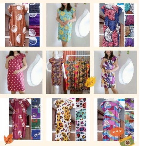 Promo Mega Sale 5.5 // Daster midi grosir /Daster 119 rb dapat 10 / Daster MIDI random