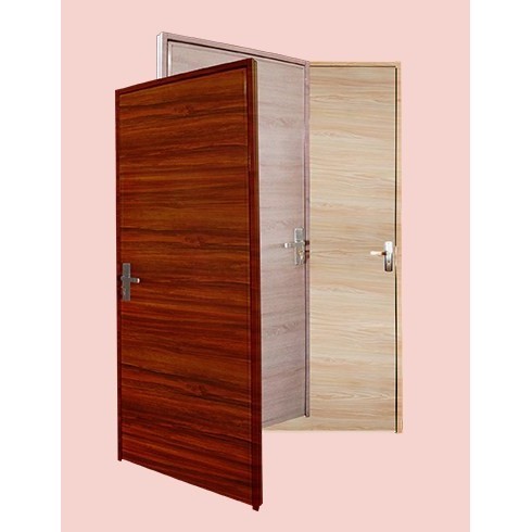 PINTU GALVALUME MOTIF KAYU/ MAXI STEEL DOOR GALVALUME BAJA RINGAN