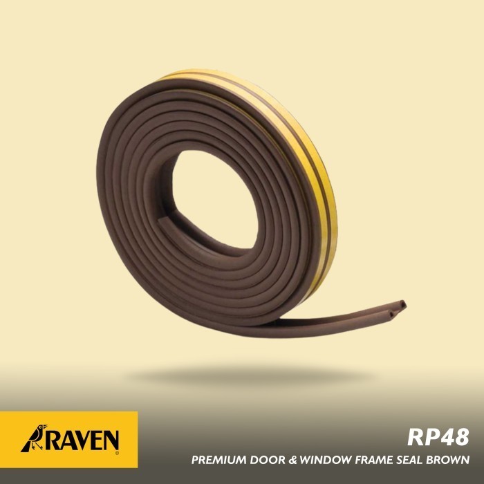 RAVEN RP48 COKLAT 6 METER DOOR SEAL PENUTUP CELAH KUSEN PINTU JENDELA