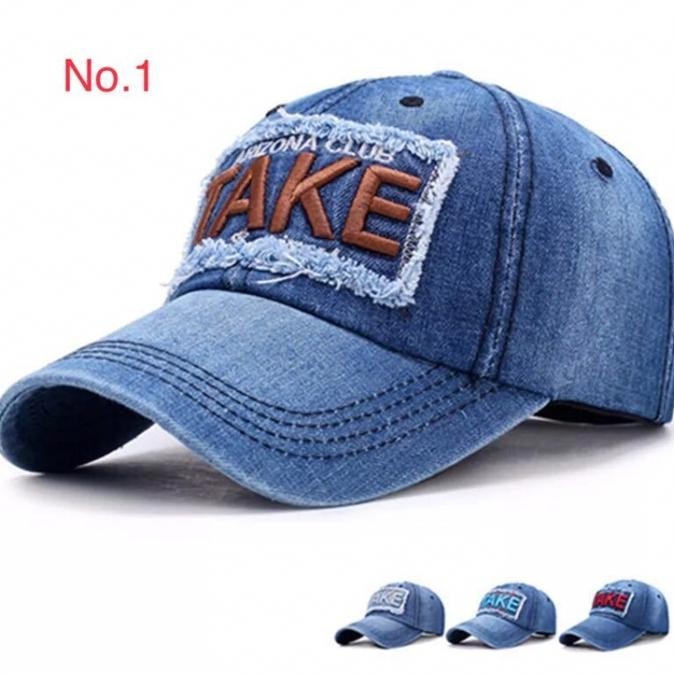 Ready Topi Baseball Model Jeans Topi Pria Wanita Take Pengiriman Cepat