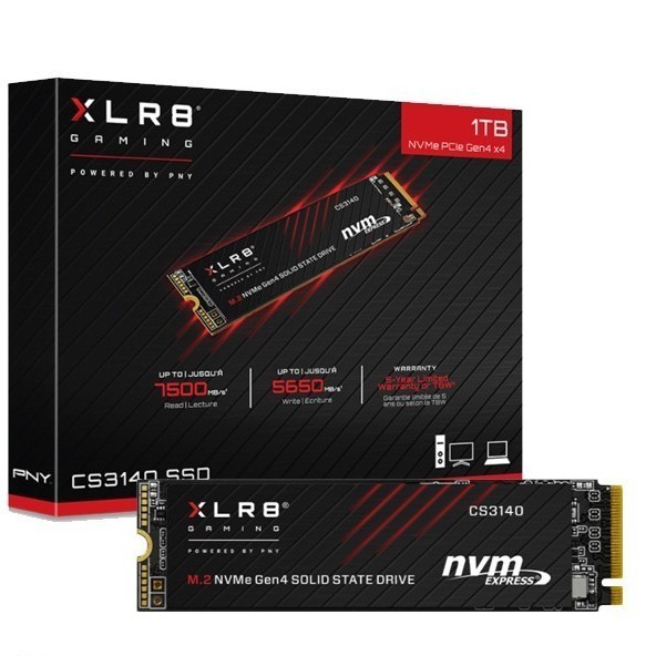 SSD PNY XLR8 CS3140 M.2 NVME 1TB - GEN4X4 ORIGINAL BEST QUALITY