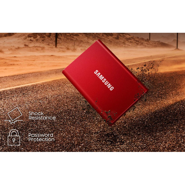 SAMSUNG EXTERNAL SSD / PORTABLE SSD T7 2TB - BARU - GARANSI 3 TAHUN ORIGINAL BEST QUALITY