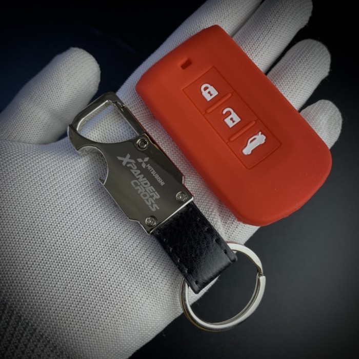 Gantungan kunci remote kulit mobil Mitsubishi XPANDER CROSS