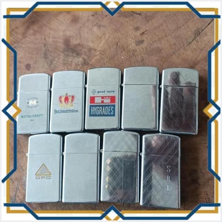 [CLS] ZIPPO SLIM TUA ORIGINAL BEKAS SIAP PAKAI HARGA SATUAN SESUAI VARIAN