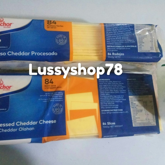 

ANCHOR SLICE CHEDDAR MELT 84PCS