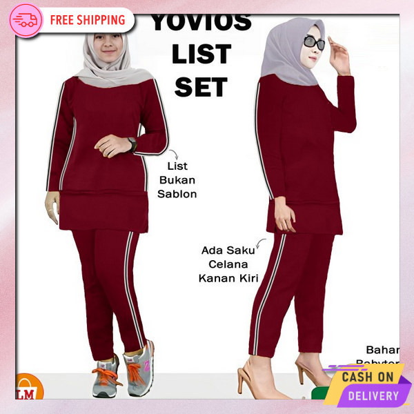 Trendy Wanset Training Murah Pakaian Olah Raga Senam Ibu2 Seragam Olahraga Wanita Bahan Premium Wsni