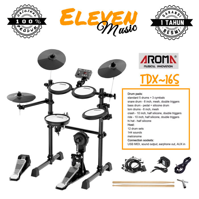 Aroma TDX16S TDX 16S Mesh Kit Drum Elektrik