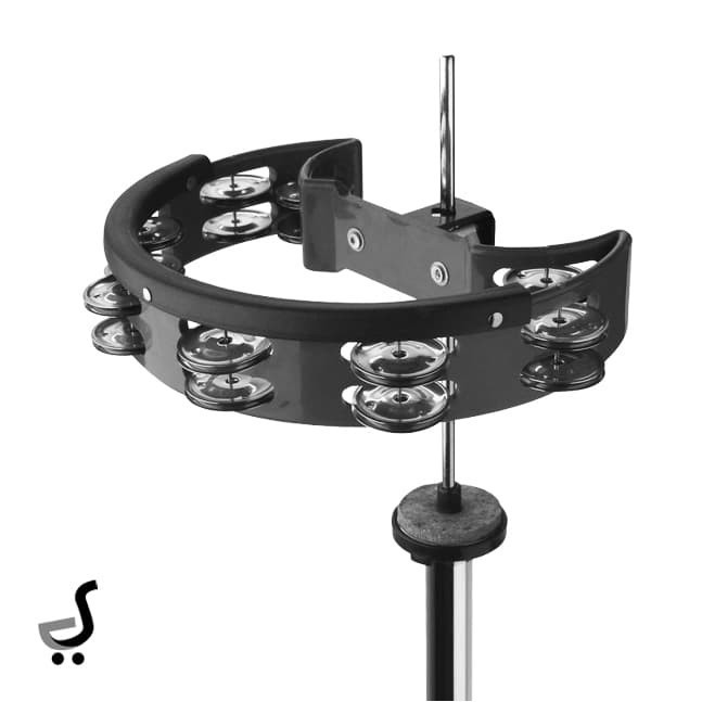 Tamborin Hi-Hat Drum Double Head Kecrekan Tambourine LT-400 HITAM
