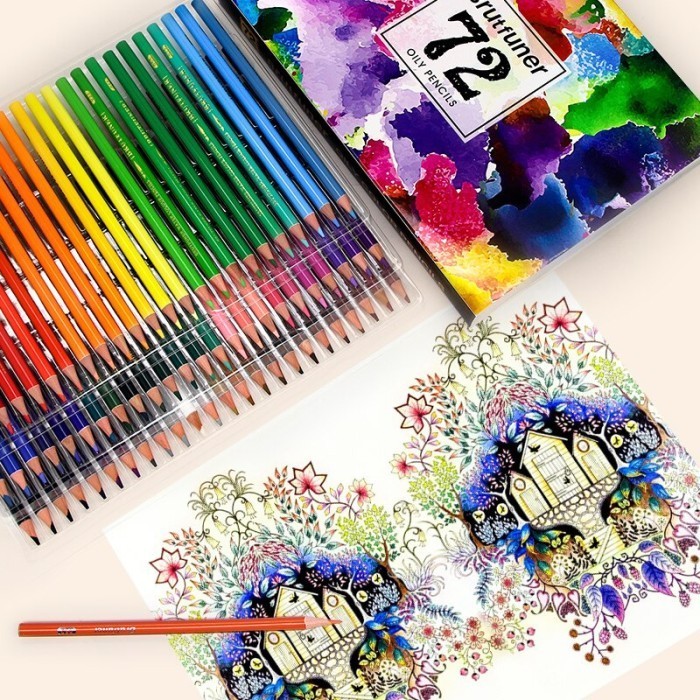 

Sil Warna Brutfuner Painting Oil Cil Artist Color Cils Set 72