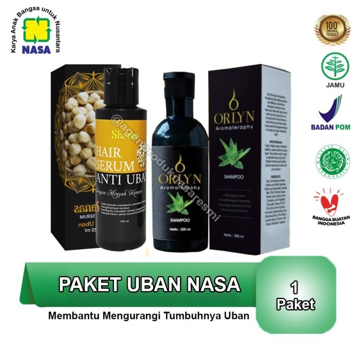 Perawatan Uban Rambut Shanas Serum Anti Uban Orlyn Shampo Nasa