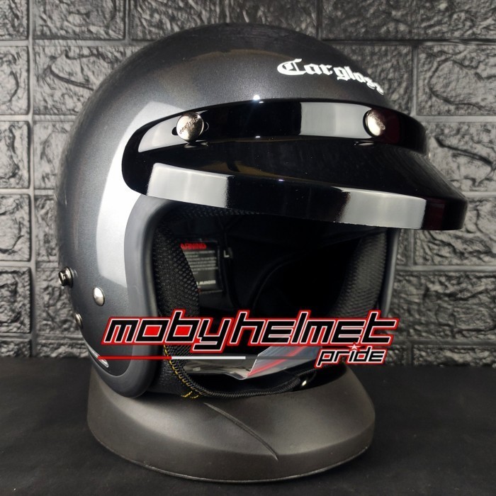 HELM CARGLOSS RETRO CF - ABU GLOSSY - ANCHORE GREY - ORIGINAL
