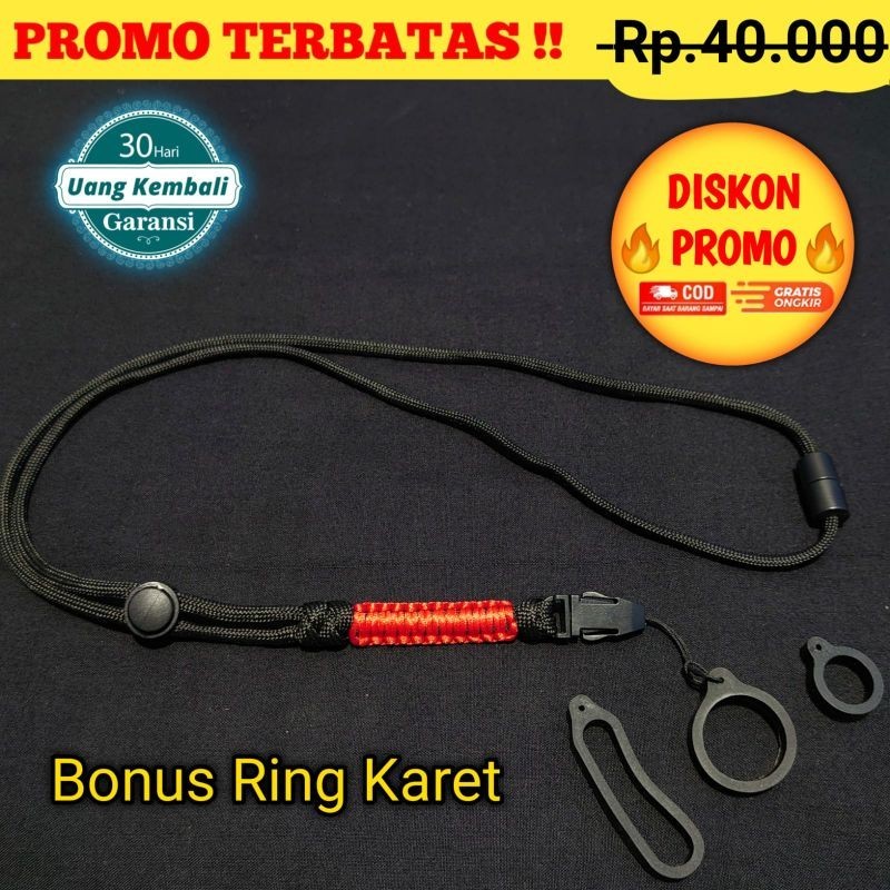 

Lanyard Kalung Universal Multifungsi Paracord Original Lanyard Paracord Lanyard Multifungsi 03