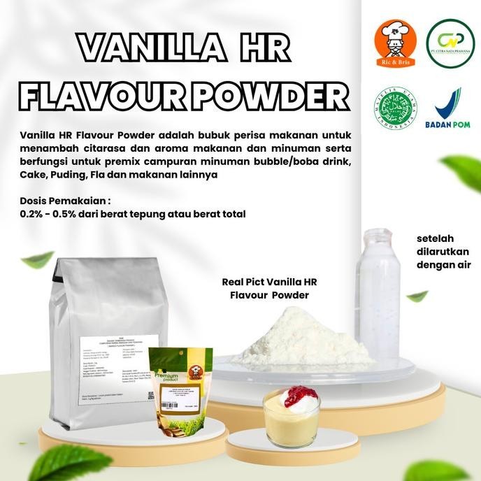 

Vanilla Flavour Powder / Perisa Bubuk Vanila / Perasa Flavor Vanilla