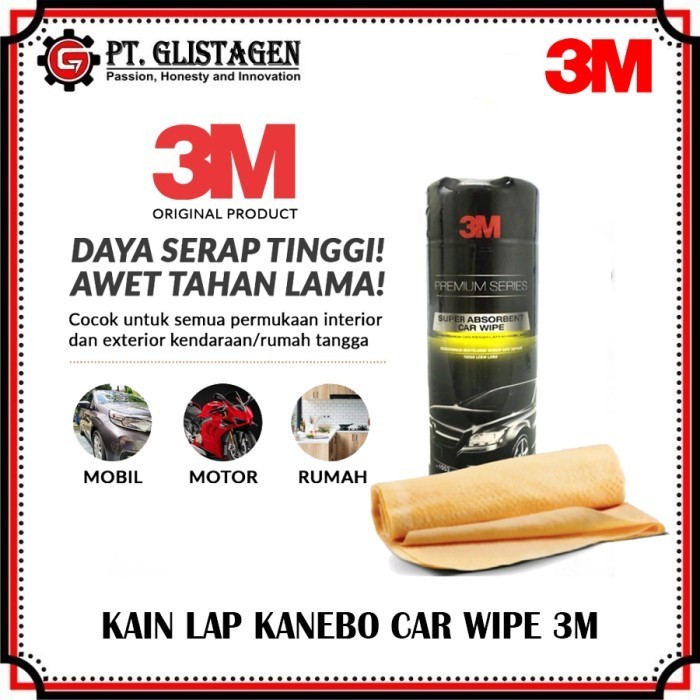 Kain Lap Plaschamois Kanebo Car Wipe 3M 3 M