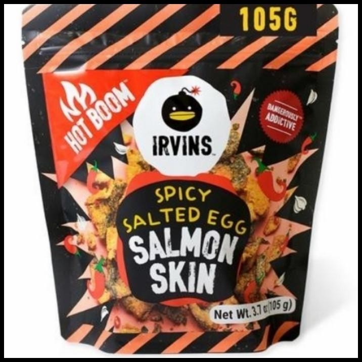 

Irvins Spicy Salted Egg Salmon Skin Hot Boom