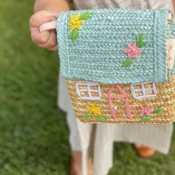 Scandinavian House Straw Backpack Tas Ransel Anak Limited Edition