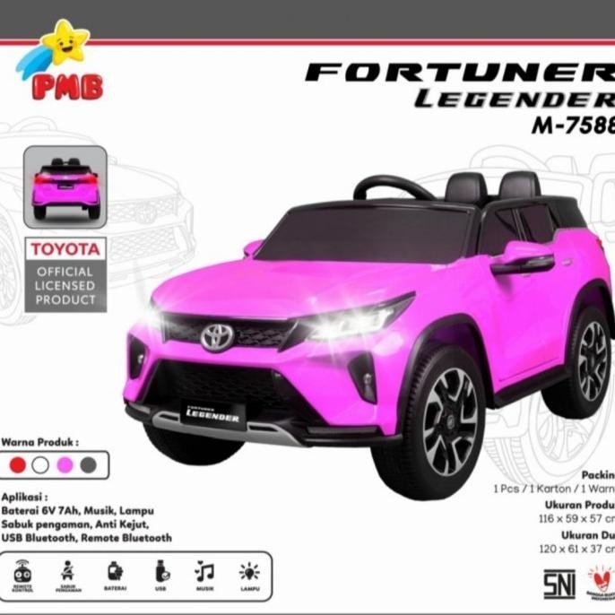 Mobilan Aki Anak Pmb Toyota Fortuner Legender Remote Dan Manual