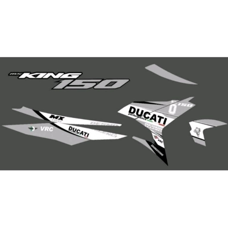 stripping lis sticker variasi decal Yamaha jupiter mx king 150 motif ducati striping decal mx king 1