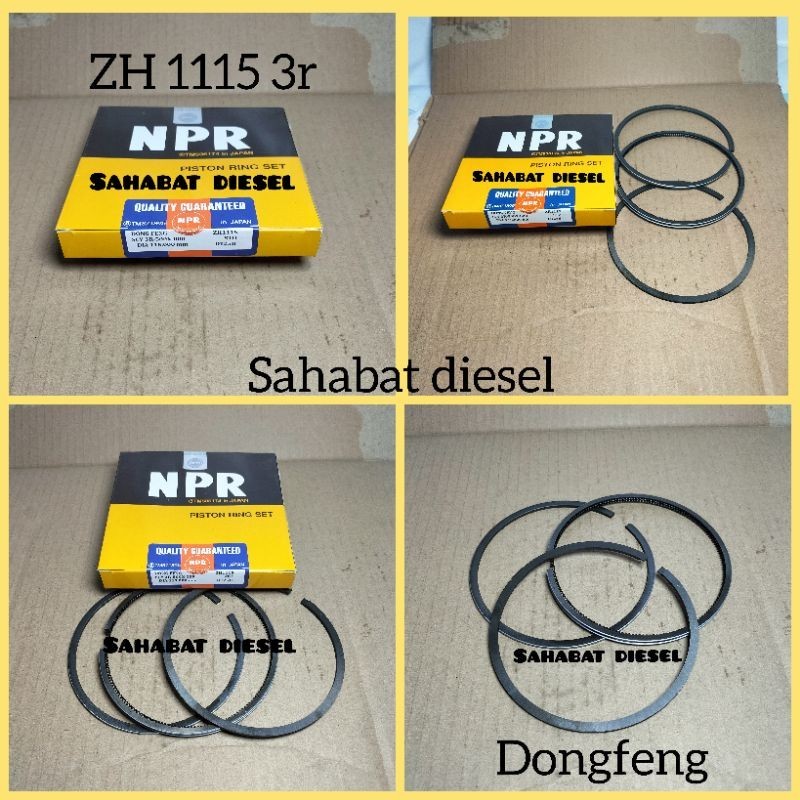 RING PISTON SET DIESEL ZH 1115 3R NPR / RING SET JIANGDONG ZH 1115 3R NPR