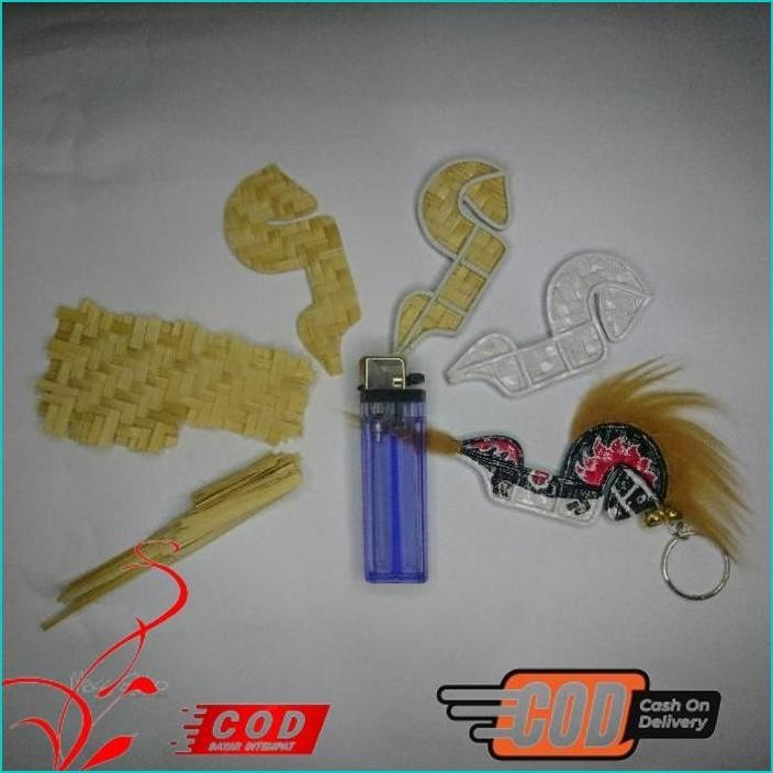 TERLARIS GANTUNGAN KUNCI || BAHAN ANYAMAN BAMBU || MINIATUR EBLEK || KUDA KEPANG || KUDA LUMPING || 