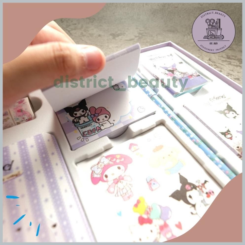 

{NEW} JURNAL 7 IN 1 KUROMI PAKET ALAT TULIS 7 IN 1 SANRIO FAMILY TERLUCU TERMURAH BISA DISTRICT BEAUTY TERLARIS