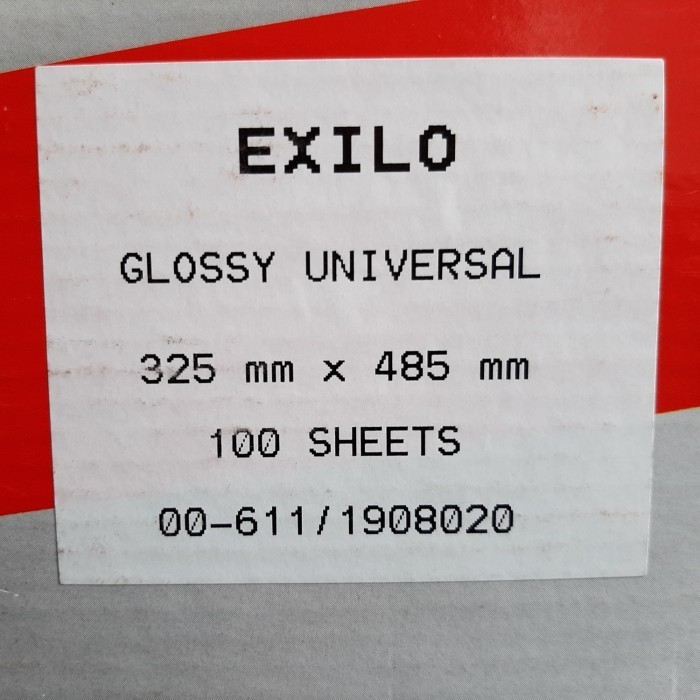 

Sticker Vinyl A3+ New Exilo White Gloss