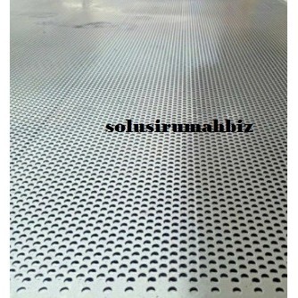 <<<<<] PLAT LUBANG Stainless T08MM HOLE 2mM ss 2 mm /100CM PERFORATED CUSTOM