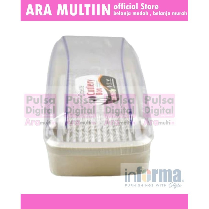 INFORMA APPETITE CUTLERY BOX TEMPAT ALAT MAKAN TEMPAT SENDOK