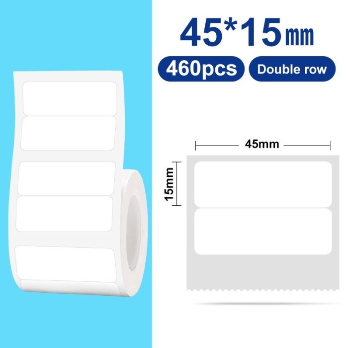 

White Double - Thermal Label Printer Sticker Niimbot B21 Refill Label