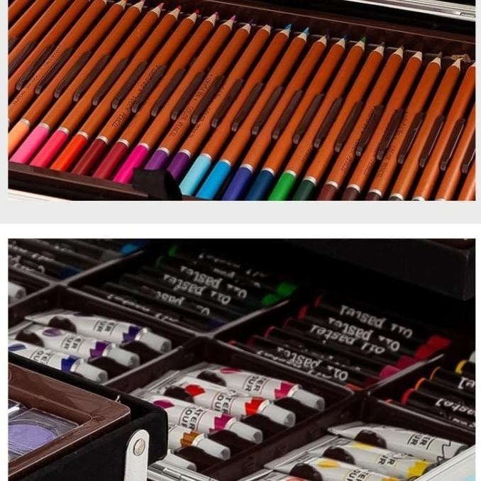 

Crayon Art Set / Koper Set Crayon Mewarnai / Alat Lukis Anak 145Pcs