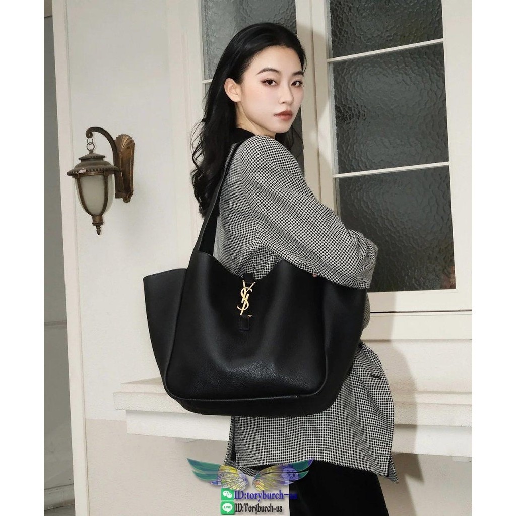 ysl bea shoulder hobo tote slouchy bucket handbag foldable storage tote resort beach bag