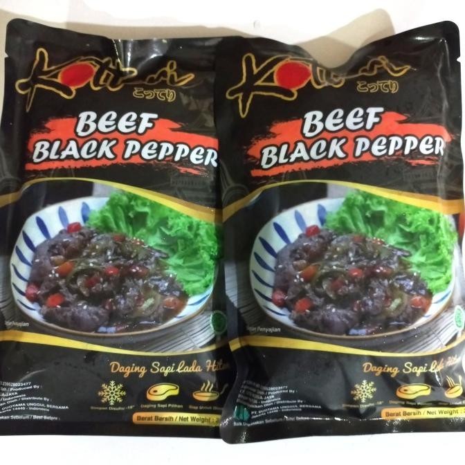 

] Beef Blackpepper Frozen food Kotteri Makanan beku sapi lada hitam 350g