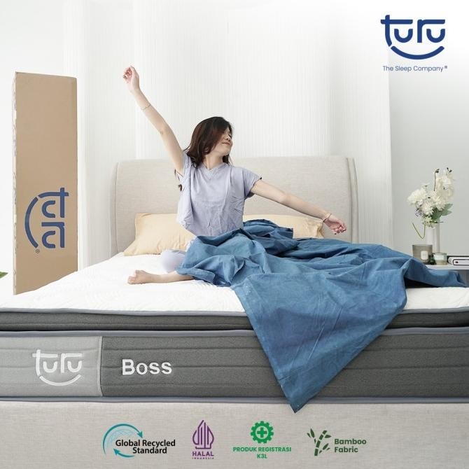 Kasur Pocket Spring Bed TURU BOSS ukuran 180x200 (King) FREE BANTAL