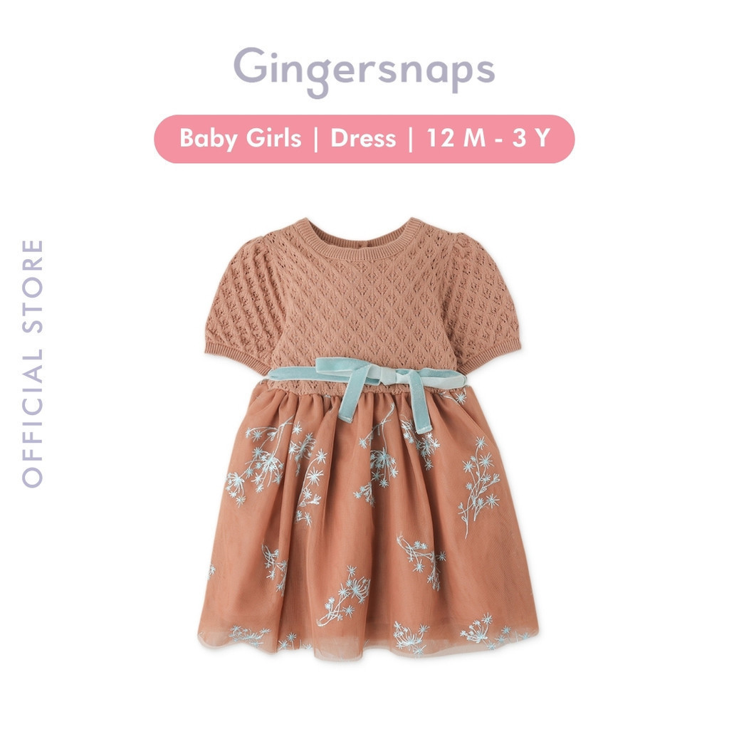 Gingersnaps Baby Sunset Soiree Dress - Dress Bayi Perempuan (Coklat)